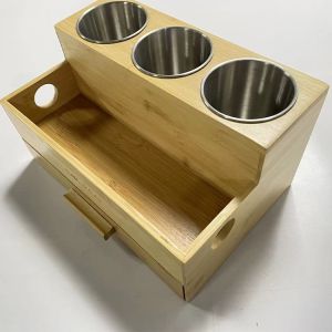 Buy cheap Natural Bamboo Hair Styling Tool Organizer For Makeup Bathroom from wholesalers