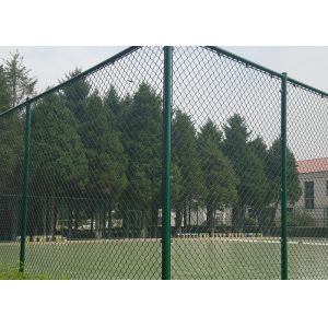 2.5M Height Green Coated Chain Link Fencing 3.0mm Cyclone Wire Netting For