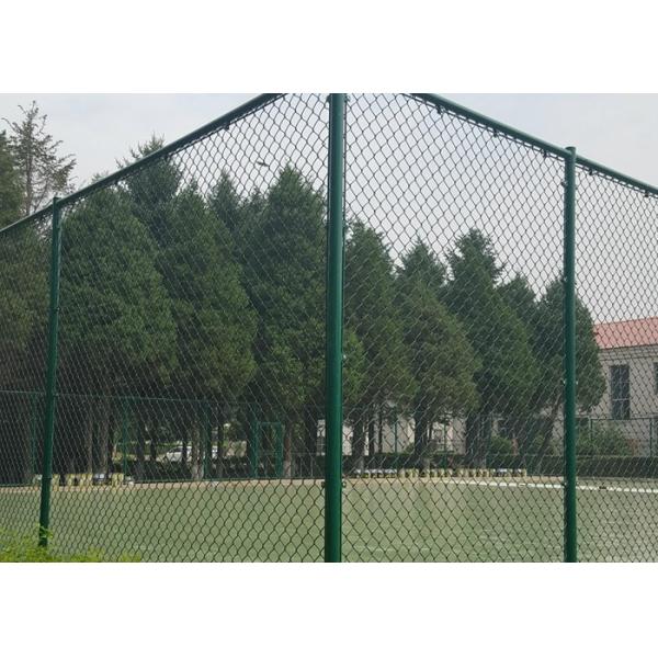 2.5M Height Green Coated Chain Link Fencing 3.0mm Cyclone Wire Netting For