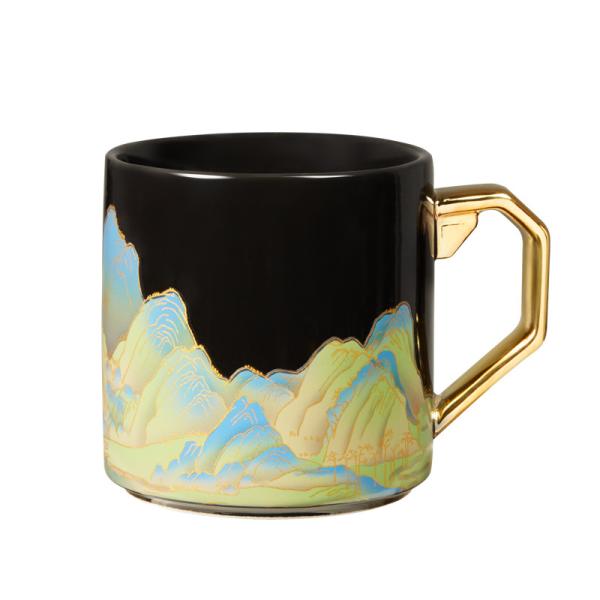 Buy cheap Ready To Ship In Stock Elegant Handpainted Ceramic Mug For Food Safety Color-Changing Mug As Gift from wholesalers