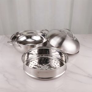 Buy cheap Restaurants Stackable Steamer Pot  28cm Stainless Steel 410 from wholesalers