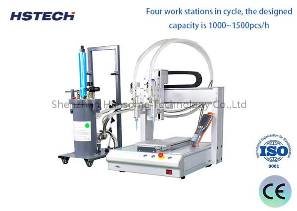 Buy cheap 0~300 RPM Motor Speed LED Bulb Glue Dispenser with Four Work Stations from wholesalers