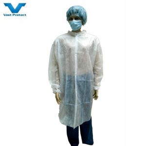 Buy cheap Customized Disposable Lab Coats with Ce Certificate and Magic Tape Closure from wholesalers