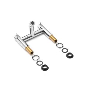 Ceramic Modern Bath Shower Mixer One Hole Chrome Finish Faucets