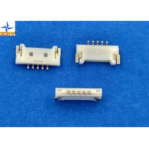 1A AC / DC 90 Degree Wafer Connector With Brass / Gold Flash Pins SMT male