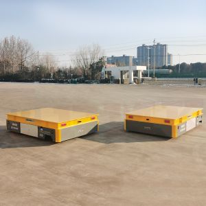 20T Trackless Material Handling Trolley Battery Powered Transfer Cart