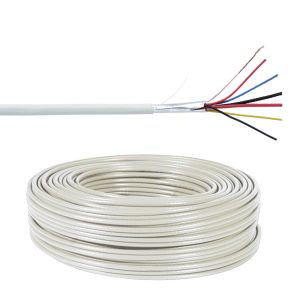 Buy cheap Shielded Composite Alarm Cable with PVC Jacket and 6x0.22mm2 2x0.5mm2 Stranded Wires from wholesalers