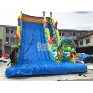 Buy cheap 11X6X9m Commercial Inflatable Slide , PVC Tarpaulin Blow Up Jumping Castle from wholesalers