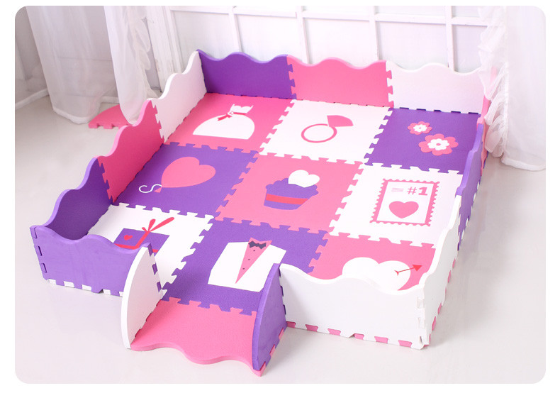 Buy cheap Non-Toxic Eva Puzzle Foam Playmat With Rails New Desgin from wholesalers