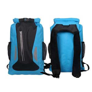 Buy cheap Watertight Blue Dry Bag Backpack With Silkscreen Printing Custom Logo from wholesalers