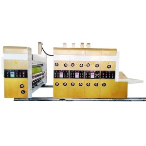 Automatic Folder Gluer 18mm Flexo Printer Slotter Strapline Plc