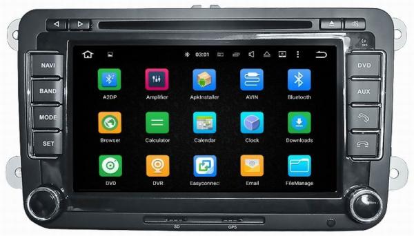 Ouchuangbo auto radio 2G RAM dvd player for Volkswagen Caddy Eos Jetta with Androi 7.1 AUX-IN MP3 FM USB SWC Function