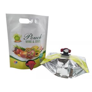 Buy cheap 1L 2L 3L 4L 5L Food Grade Stand Up Pouch , Aluminum Foil Wine Bags With Spout from wholesalers