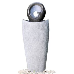 Buy cheap Modern Black Marble Outdoor Sphere Water Fountains For Garden from wholesalers