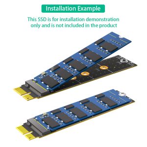 Buy cheap NGFF M.2  Nvme M Key SSD To PCI- E 1X Adapter Vertical Installation PCI-E 1x To NGFF M.2 Key-M Supports sizes 2230-2242-2260-2280 from wholesalers