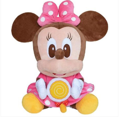 Disney Big Head Minnie Mouse with Candy Plush Toys