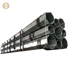 Buy cheap Customized Metal Power Pole 132KV Transmission Line Pole HDG Surface from wholesalers
