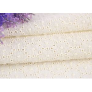 Buy cheap Soft Feeling Cotton Eyelet Lace Fabric By The Yard For Home Decor Products from wholesalers