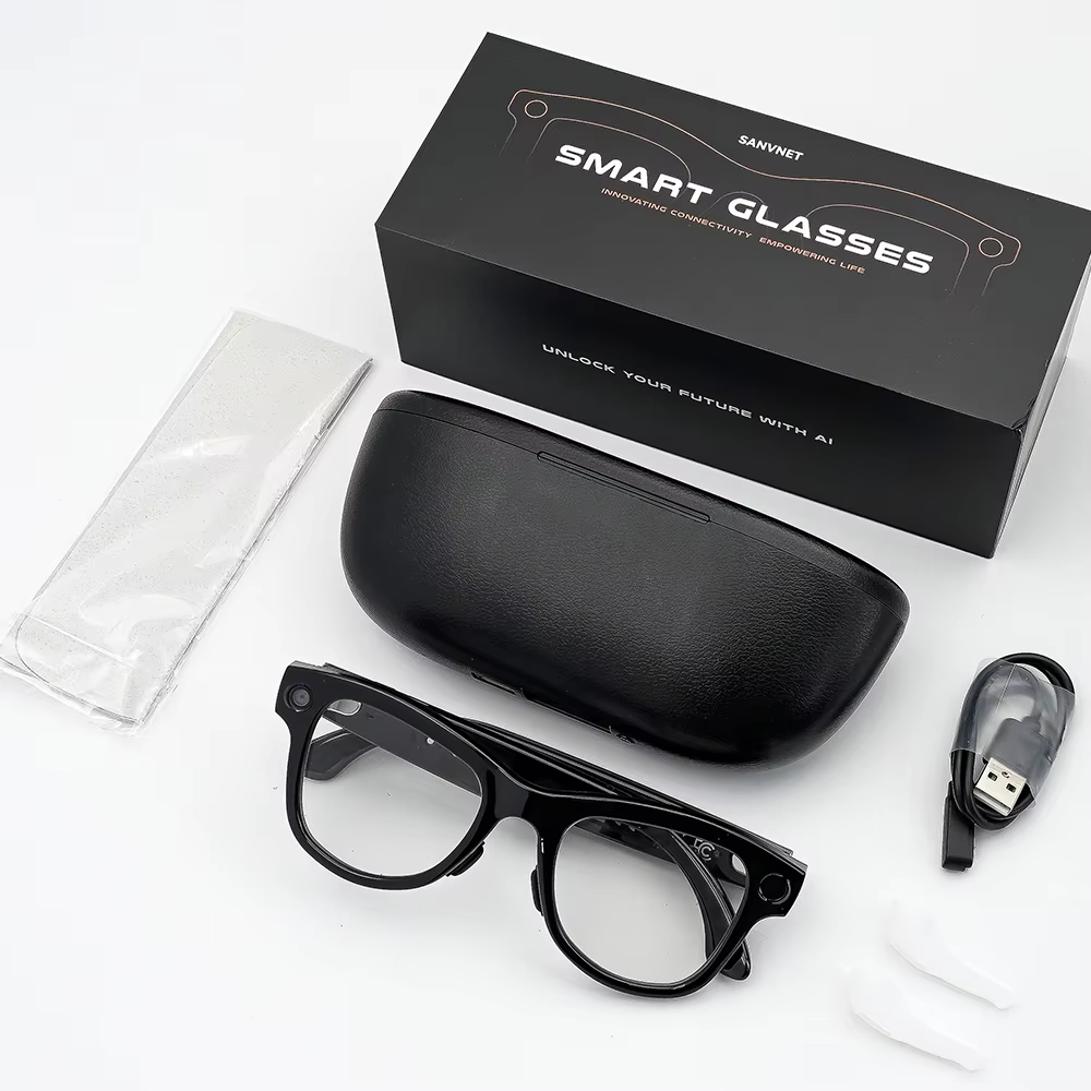 Buy cheap GS5 Max Smart Glasses With Charging Case 8MP Camera Wi-Fi Transfer AI Translation from wholesalers