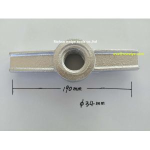 Q235 Scaffolding Jack Base screw nut φ38 / φ34mm hot galvanized