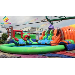 Swimming Pool Inflatable Water Slide Park Children Amusement Slide Park