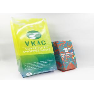 Buy cheap Custom Size / Logo Aluminum Foil Zipper Bag , Kraft Stand Up Resealable Food Packaging from wholesalers