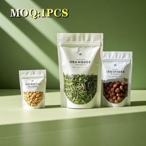 Buy cheap Custom Printing Eco Biodegradable Moisture Proof Pouch Kraft Paper Paper Reusable Tea Coffee Stand Up Bags With Zipper from wholesalers