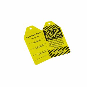 Customized Both Size and Language PVC Plastic Label Safety Lock-out Tagout '