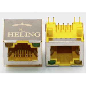 Buy cheap Ethernet Router Through Hole PCB Connector Brass Shielded Built - In LED Indicator from wholesalers