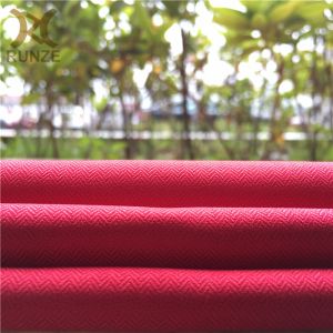 Buy cheap 150D*150D Red Wavy Weft Woven Herringbone Fabric for Medium Weight Backpacks and Coats from wholesalers