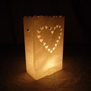 Buy cheap Heart Paper Luminaries Bag (10 Pack) from wholesalers