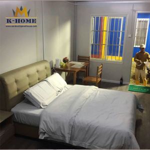 Rock Wool / PU Sandwich Panel House Prefabricated Social Emergency Shelter