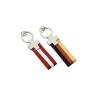 Buy cheap Webbing Strap Leather Key Holder Rectangle Iron Keyring Pantone Color from wholesalers
