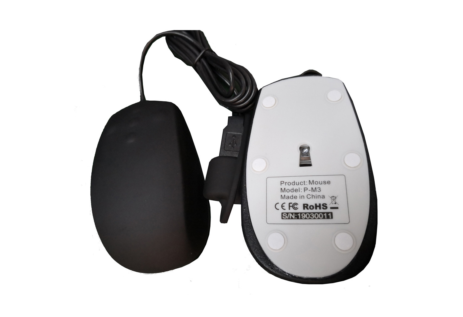 Fully Washable IP68 Waterproof Computer Mouse Mice With 1.8m Corded USB