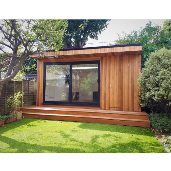 Prefabricated Sunrooms Glass Houses Expandable Wooden Container House with Expandable Design
