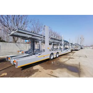 Buy cheap 18t-28t Loading Weight Double Deck Car Transporter Semi Trailer For Car Transportation from wholesalers