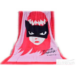 Buy cheap 100*180cm Large Reactive Custom Printed Beach Towels With Pocket product