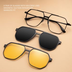 Buy cheap High Quality Pure Titanium Aluminum Magnetic Clip On Glasses product