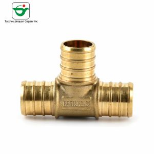 Buy cheap Lightweight 1/2''×1/2"X3/4" Brass Reducing Tee Pex Barb Fitting from wholesalers