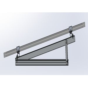 Buy cheap Adjustable Pre Assembled Triangle Flat Roof Solar Mounting System from wholesalers