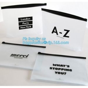 Buy cheap Summer Kit Frosted Zip lockk Bag Slider Zipper Bag, underware packing PE material slider zipper bag, slider zipper pvc bag from wholesalers
