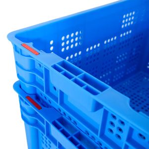 Logistic Harvesting Simplified with Stackable and Nestable Vented Mesh Plastic