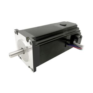 Buy cheap NEMA23 size 57mm Stepper motors with permanent magnet brake motor torque 2.6N.m(371oz-in) shaft diameter 8.0mm 4A from wholesalers