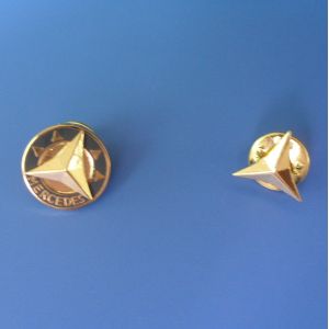 Customed size epoxy Coating / resin lapel pin badge holder