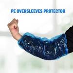 Buy cheap Wholesale Polyethylene Disposable Arm Sleeve Cover 18 Plastic Blue Disposable Arm Sleeves For Cooking And Tattoo from wholesalers