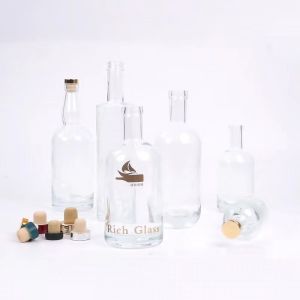 Customized Custom Make Excellent Printing Color Glass Bottle for Vodka Gin