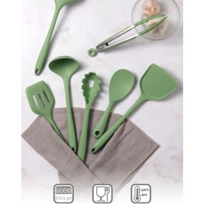 Nonmelting Silicone Utensil Set Kitchen Set , All Silicone Cooking Utensils