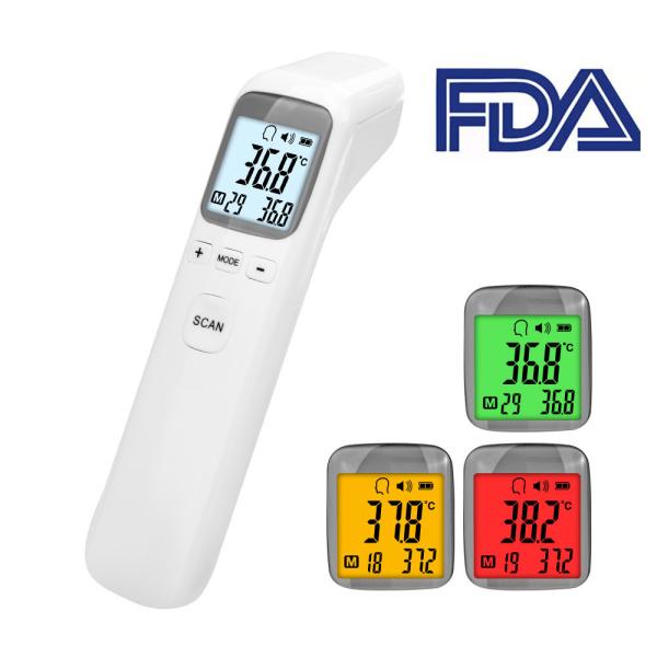 Non Contact Infrared Medical Forehead Thermometer With Measuring Distance 1cm - 3cm