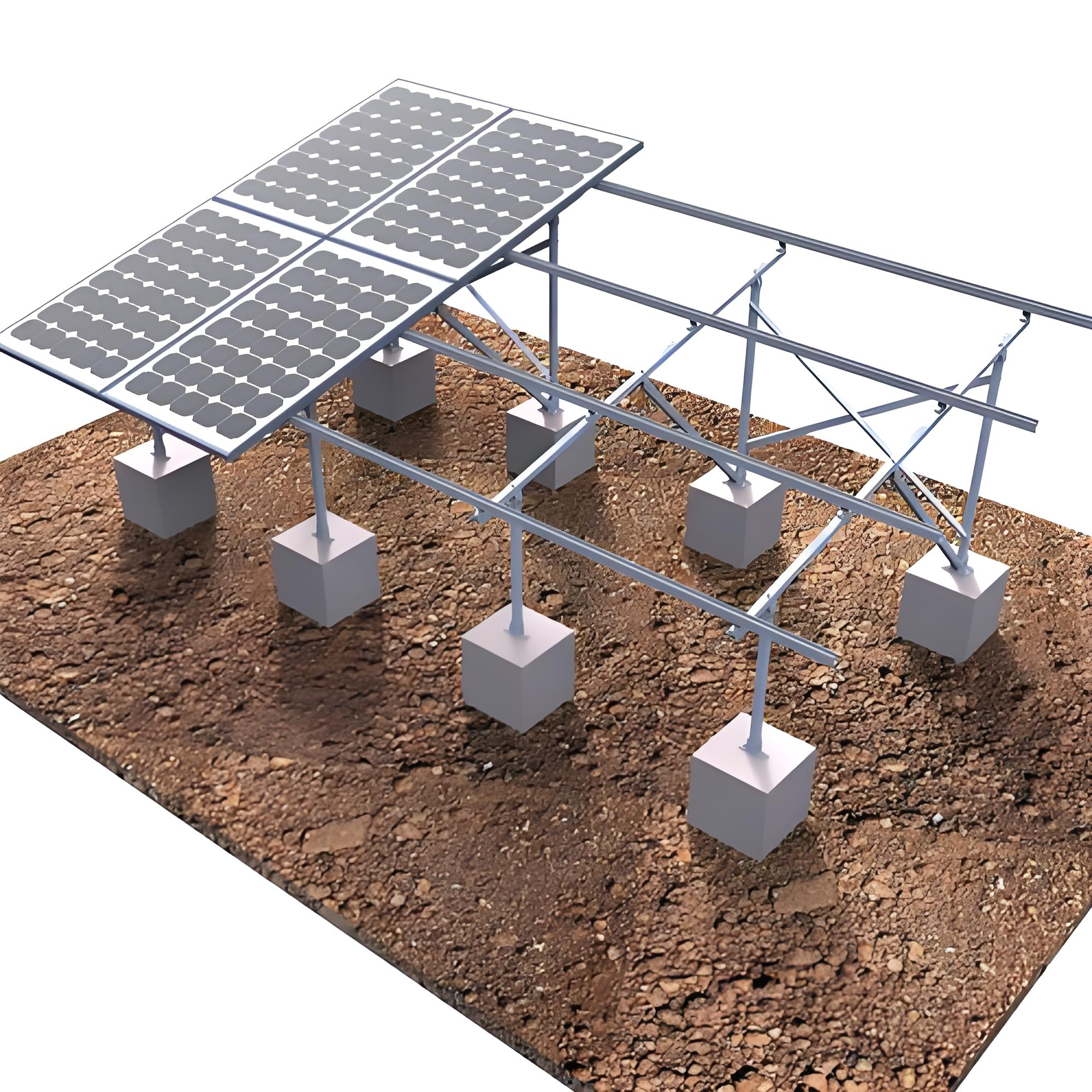 Buy cheap Solar Panel Mounting Brackets for Large-Scale Solar Plants with Pre-Assembled Supporting Rack and Flexible Connection from wholesalers