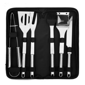 Buy cheap Wholesale 6PCS Barbecue With Nylon Roll Bag For Outdoor BBQ Tool from wholesalers